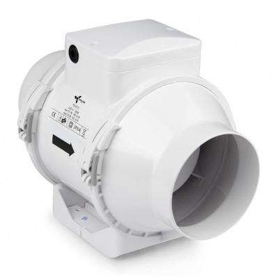 Ventilution вентилятор канальный, 2 режима, fi-125mm, 220/280m3/h