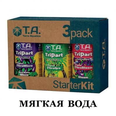 Набор Terra Aquatica TriPart StarterKit Flora Series SW (для мягкой воды) 3x0.5 л - GHE