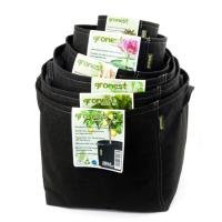 Gronest 11 л, горшок текстильный квадратный, 22x22xh23cm, аналог Smart Pot, Growbag