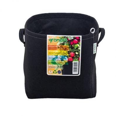 Gronest 11 л, горшок текстильный квадратный, 22x22xh23cm, аналог Smart Pot, Growbag