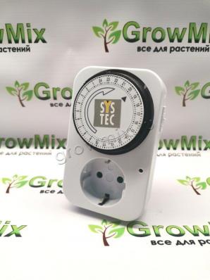 Таймер механический SYSTEC TG-14A, 24 ч, цвет белый