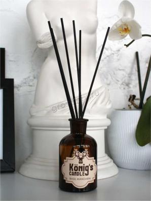 Аромадиффузор König's Candle, БАЗИЛИК И МАНДАРИН (Basil & Mandarin)